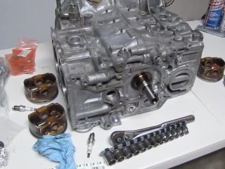 2007 Subaru Impreza Rebuild - Parte 3 - Como Colocar Manivela no Bloco
