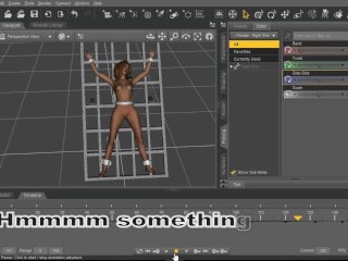 tutorial, brunette, 3d hentai, bdsm