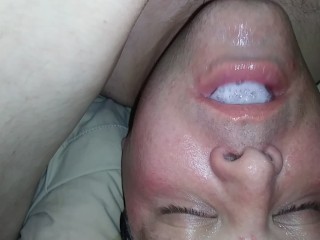 Redhead Destiny Reed Creampie Cleanup and Swallow by Hubby