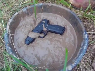 XDm 9 Mud Endurance Test - Silly Mini Gun Review Video