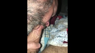 My man sucking my cock !!!