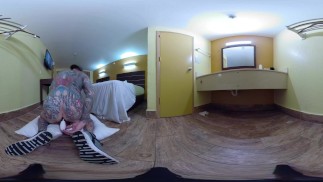 VR Inked Daddy Bear Solo - Cock massage, Prostate massage and Piss