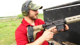 How to Clear Fun AR15 Double Feed Jams Video - Glock Breach Loading & SB15