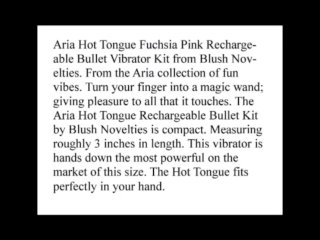 Aria Hot Tongue Rechargeable Bullet Kit Pink