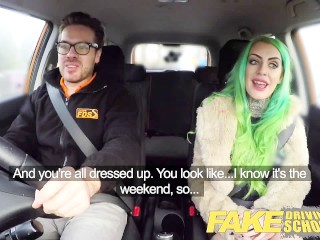 Fake Driving School Wild Fuck Ride for Tattooed Busty Big Ass Beauty