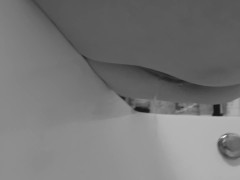 little wet pussy piss in bathroom - Close up pissing