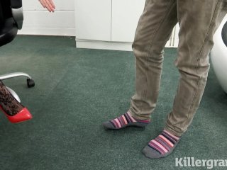 Killergram Jasmine James is a hot sexy secretary wet for hard fat cock