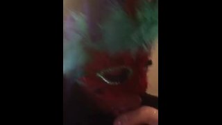 Amazing Ebony Milf Gags On Chulo Cock