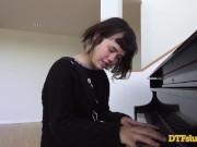 Preview 2 of YHIVI SHOWS OFF PIANO SKILLS FOLLOWED BY ROUGH SEX AND CUM OVER HER FACE
