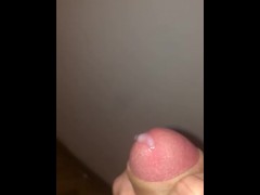 Slow motion hard white cock huge cum