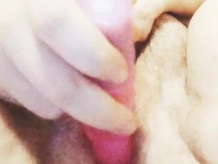 Chubby pussy masturbation