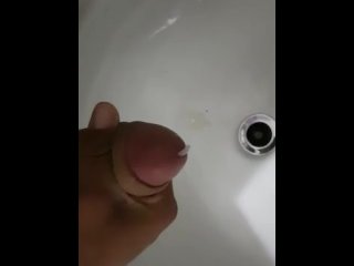 Cum Shot in Bathroom