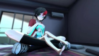 MMD Giantess Growth - Victoria's Movie Night