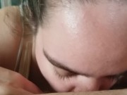 Preview 3 of Personal skank suck cock and titty fucks with cum in her mouth