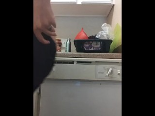 Booty Popping in Kitchen while Cooking