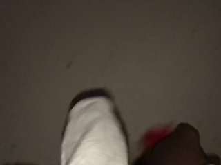 Midnight Exhibitionist, walk jerk and cum (TS PublicPrincess)