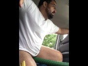 Preview 5 of Daddy Bear Gets A Blow Job From Car Vacuum
