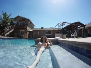 Goofing around at the pool :P