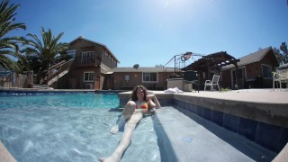 Goofing around at the pool :P