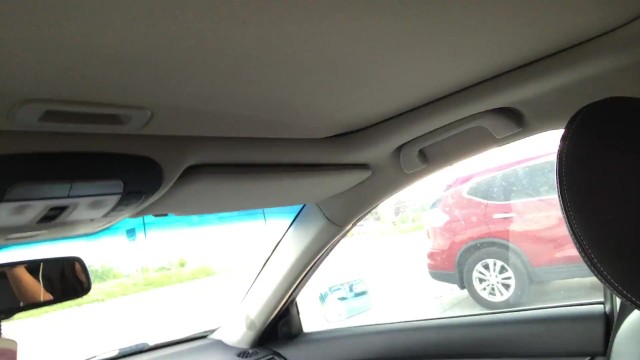 Masturbating & Dildo-ing in my car. CREAMY
