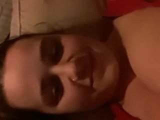 Playing with my big tits