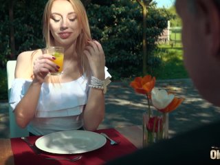 Young blonde moaning fucking an old man she swallows his cumshot screenshot number 2
