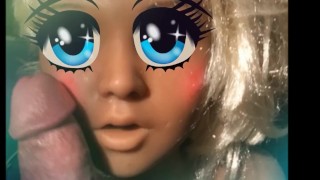 Siliconen Sekspop BJ Spelen Mooie Cumshot Eindigend Realistische Mia's 53E Vid