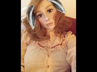 leaked snapchat, solo female, pussy rubbing, ginger