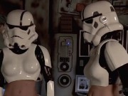 Preview 3 of Vivid Parody - 2 Storm Troopers enjoy some Wookie dick