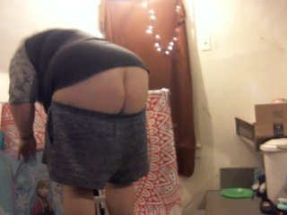 chubby buttcrack, kink, bending over, teen