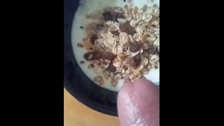 Cum on food