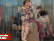 Preview 3 of Naughty TS spanked and assfucked by teacher