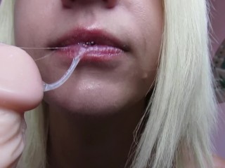 Petite Teen Close up Oral and Gagging