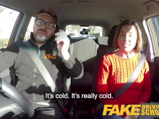 Fake Driving School Jealous learner with great tits wants hard fucking screenshot number 1