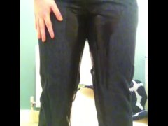 Desperate Squirming FTM Can't Hold Pee Any Longer