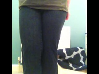 Desperate Squirming FTM Can't Hold Pee Any Longer