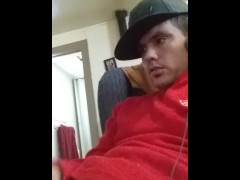Lonely yung stud stroking goodlooking huge sexy cock
