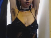 Preview 1 of Hairy Armpits out to play, Tits out, Shaking, Bouncing, Going in Circles