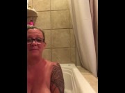 Preview 2 of MILF getting off in Jacuzzi.