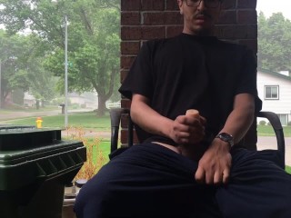Jerking out outside and Cumming