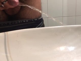 toilet, extreme pissing, big cock, amateur