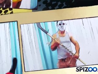 Spizoo - Big booty April O Neil is pounded by a big dick, big boobs