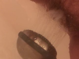 masturbation, shower masturbation, water orgasm, thick white girl
