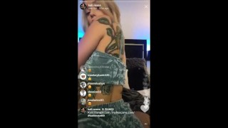 Kali Roses' Instagram Live Twerking