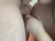 Preview 1 of She Blows Me Until I Cum All Over Her! Slow Motion Cumshot