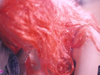 handjob, blowjob, red head, redhead