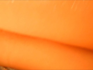 Massive anal gape for tied up blondeteen (internal anal creampie)