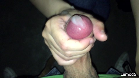 She handjob my cock in a public hidden room until flowing cum a LOT!