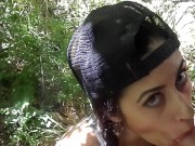 Preview 4 of Outdoor Hike w Latina GF blowjob & fucking - Brooklyn Rivers