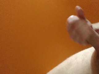 Medium cumshot ruined at toilet